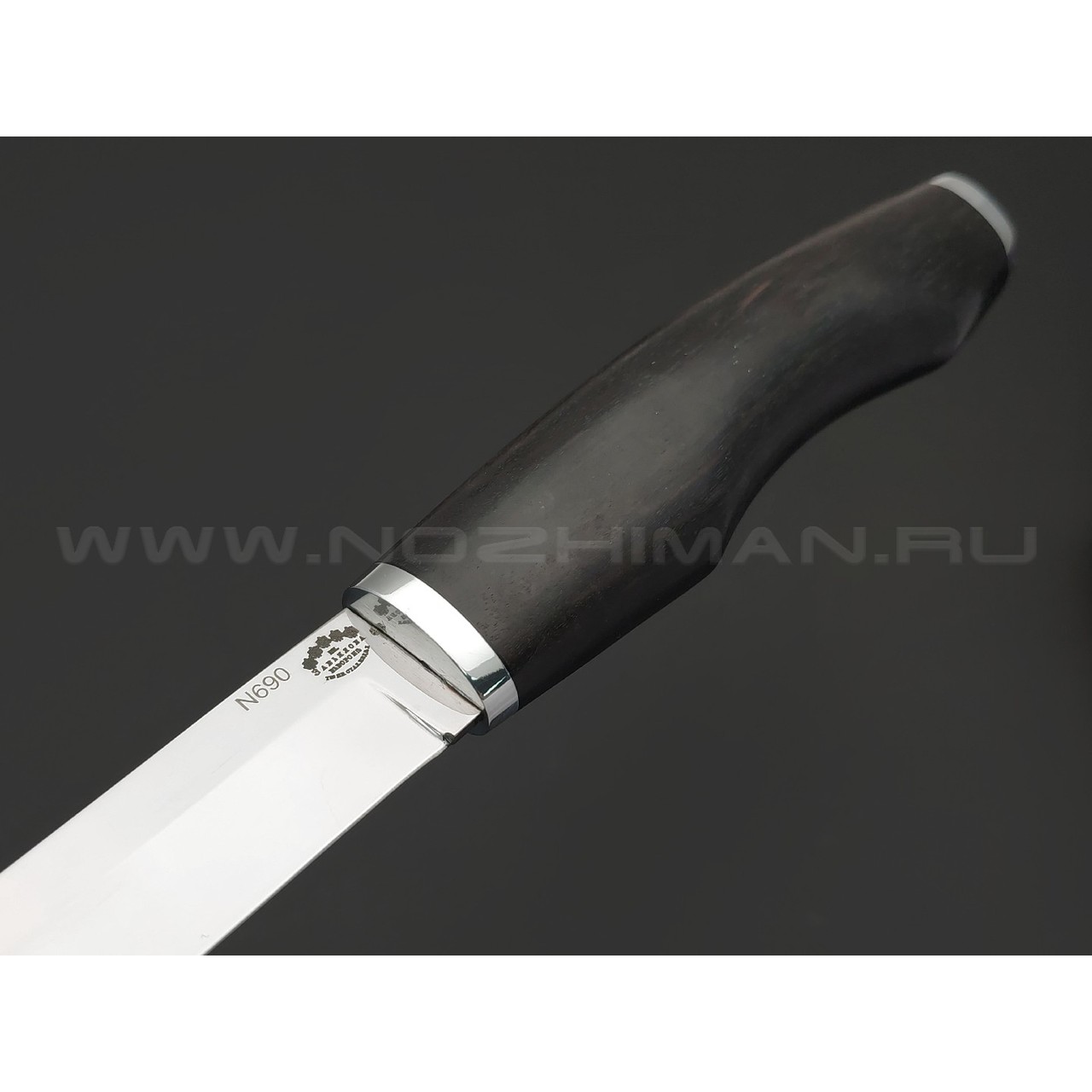 Товарищество Завьялова нож "Финка Завьялова" сталь N690, рукоять Дерево граб