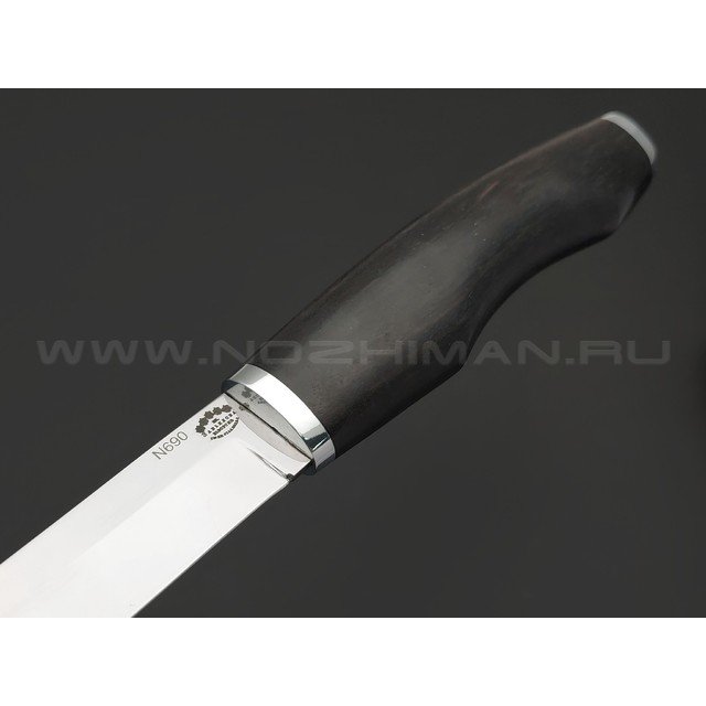 Товарищество Завьялова нож "Финка Завьялова" сталь N690, рукоять Дерево граб