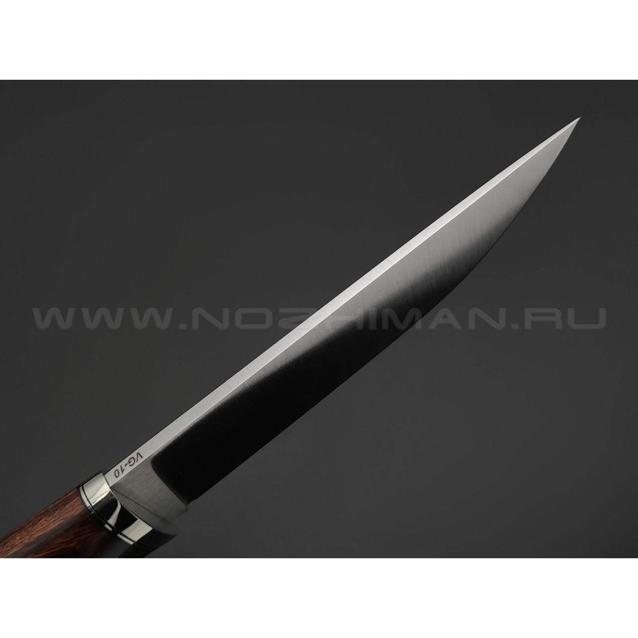 Кузница Ковчег нож Скаут сталь VG-10, рукоять Айронвуд, граб, мельхиор