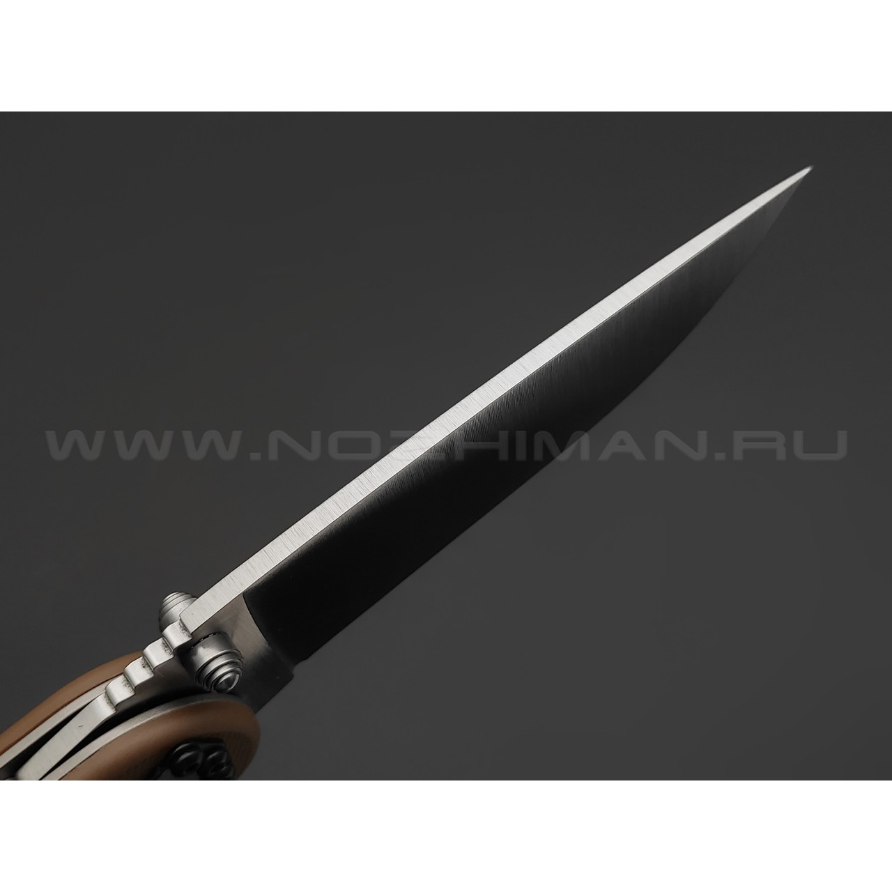 Нож Ontario RAT-1 Satin 8848CB сталь Aus-8 рукоять GRN brown