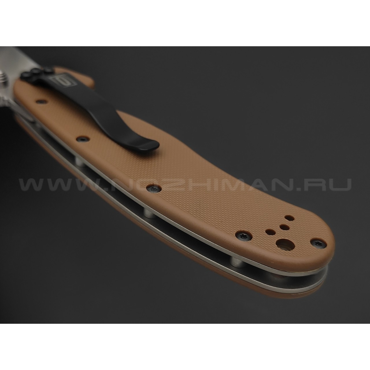 Нож Ontario RAT-1 Satin 8848CB сталь Aus-8 рукоять GRN brown