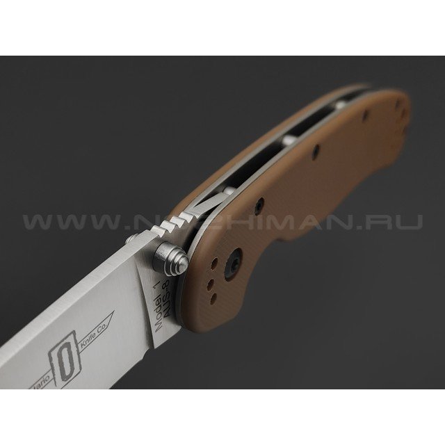 Нож Ontario RAT-1 Satin 8848CB сталь Aus-8 рукоять GRN brown