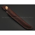 Товарищество Завьялова нож Танто сталь K340, рукоять Дерево орех Товарищество Завьялова нож Танто сталь K340, рукоять Дерево орех