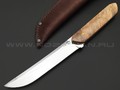 Товарищество Завьялова нож Танто сталь K340, рукоять Дерево орех
