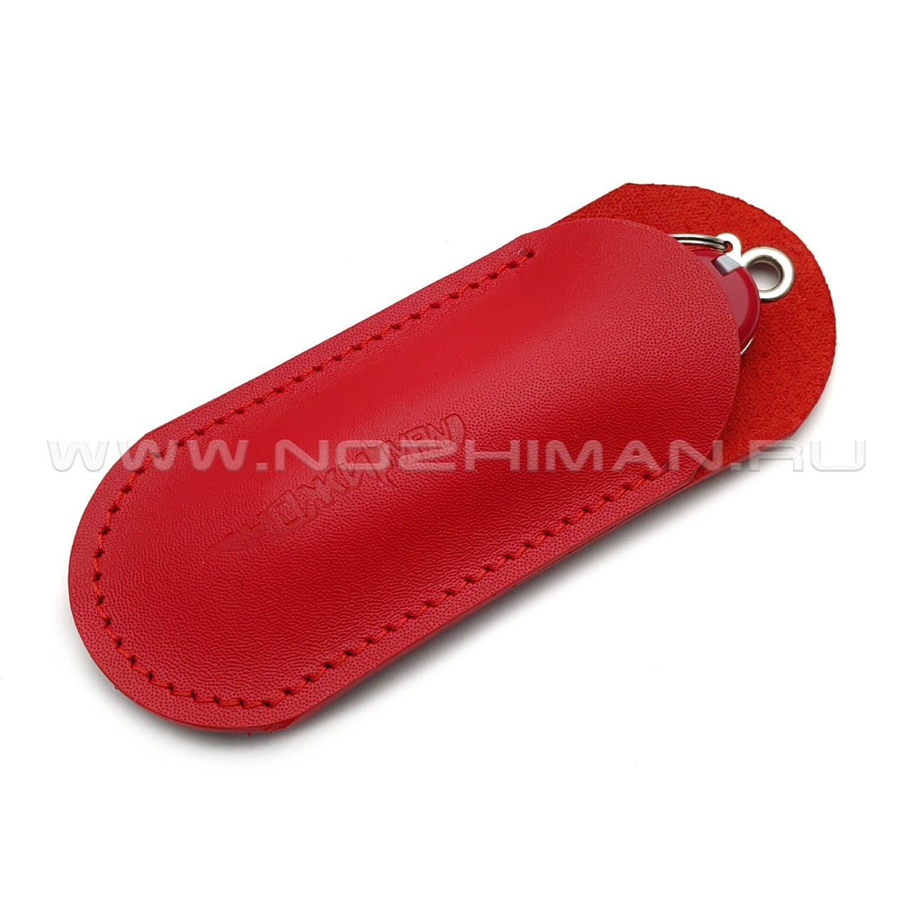 Чехол для ножа Victorinox 85-91 мм, натуральная кожа NK0177 красный