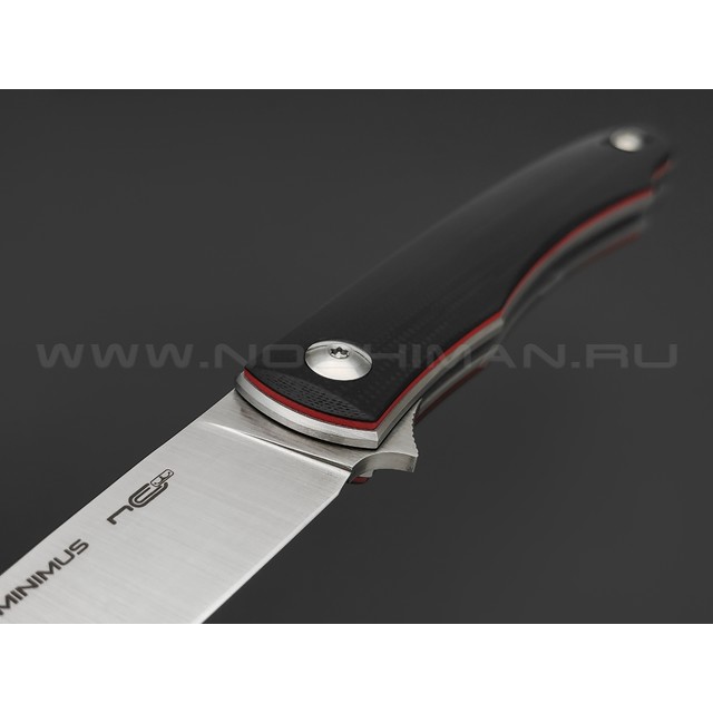 N.C.Custom нож Minimus сталь Aus-10 satin, рукоять G10 Black & Red