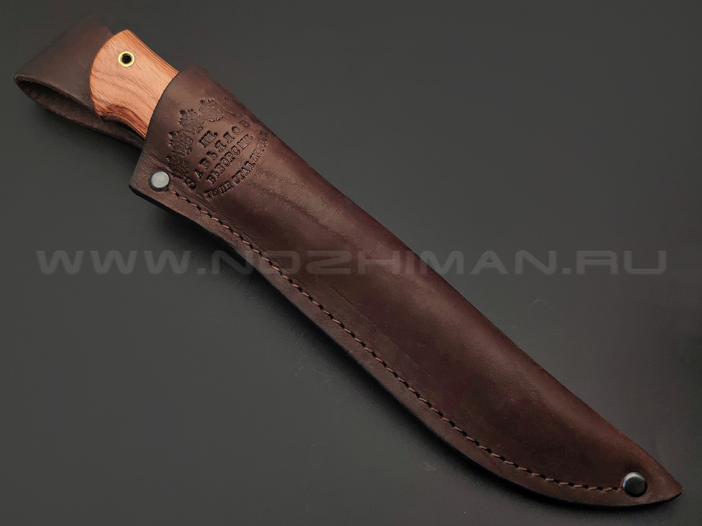 Товарищество Завьялова нож Атаман сталь 95Х18, рукоять Бубинга, латунь