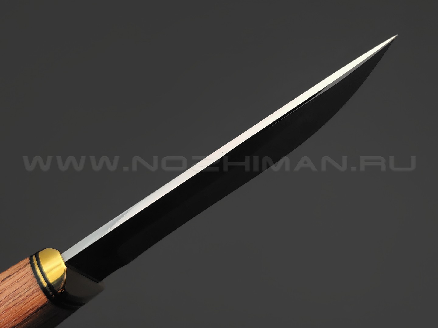 Товарищество Завьялова нож Атаман сталь 95Х18, рукоять Бубинга, латунь