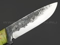 Товарищество Завьялова нож Бригадир сталь 9ХС, рукоять Стабилизированное дерево зеленое