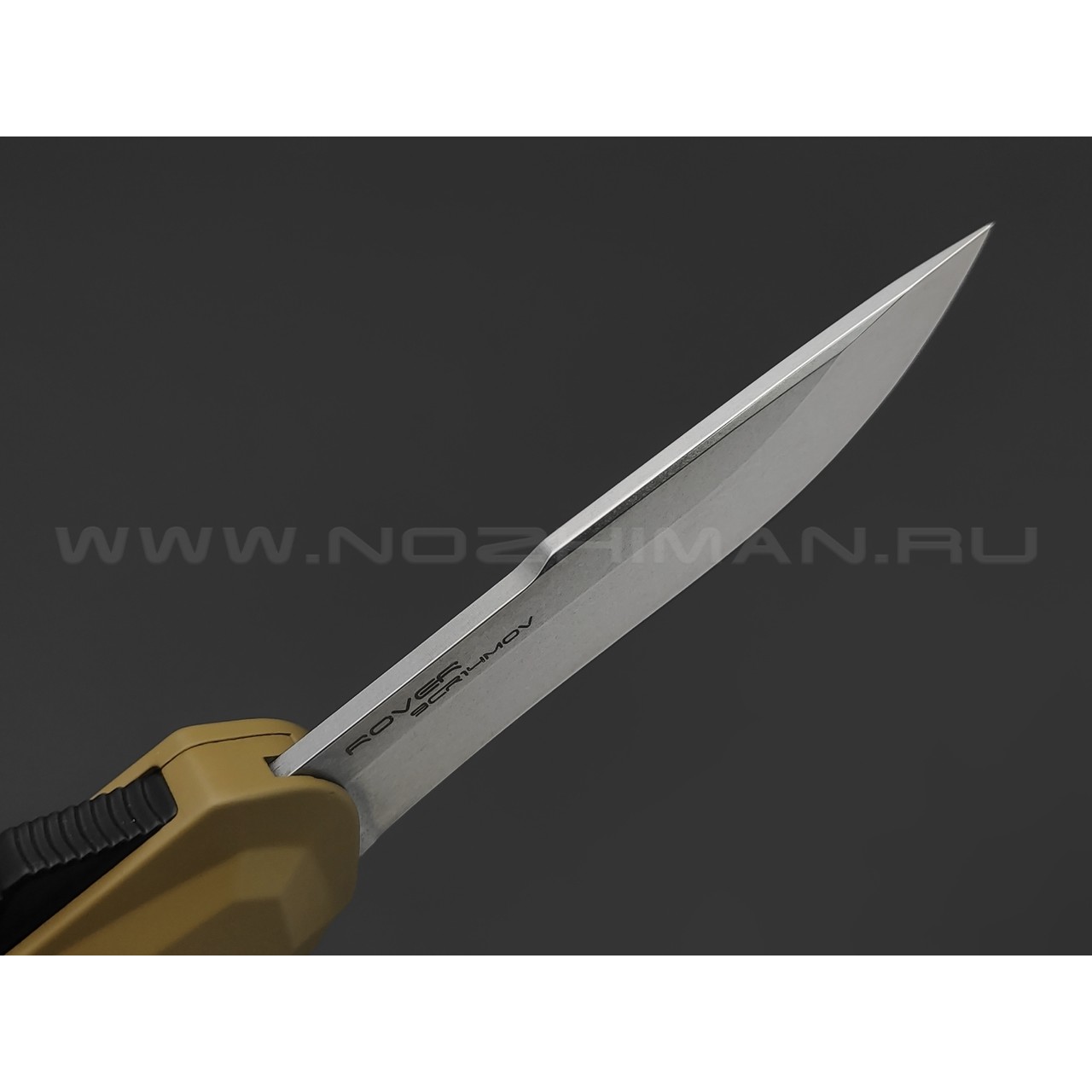 Shifter нож Rover сталь 9Cr14MoV stonewash, рукоять Zinc Alloy Tan