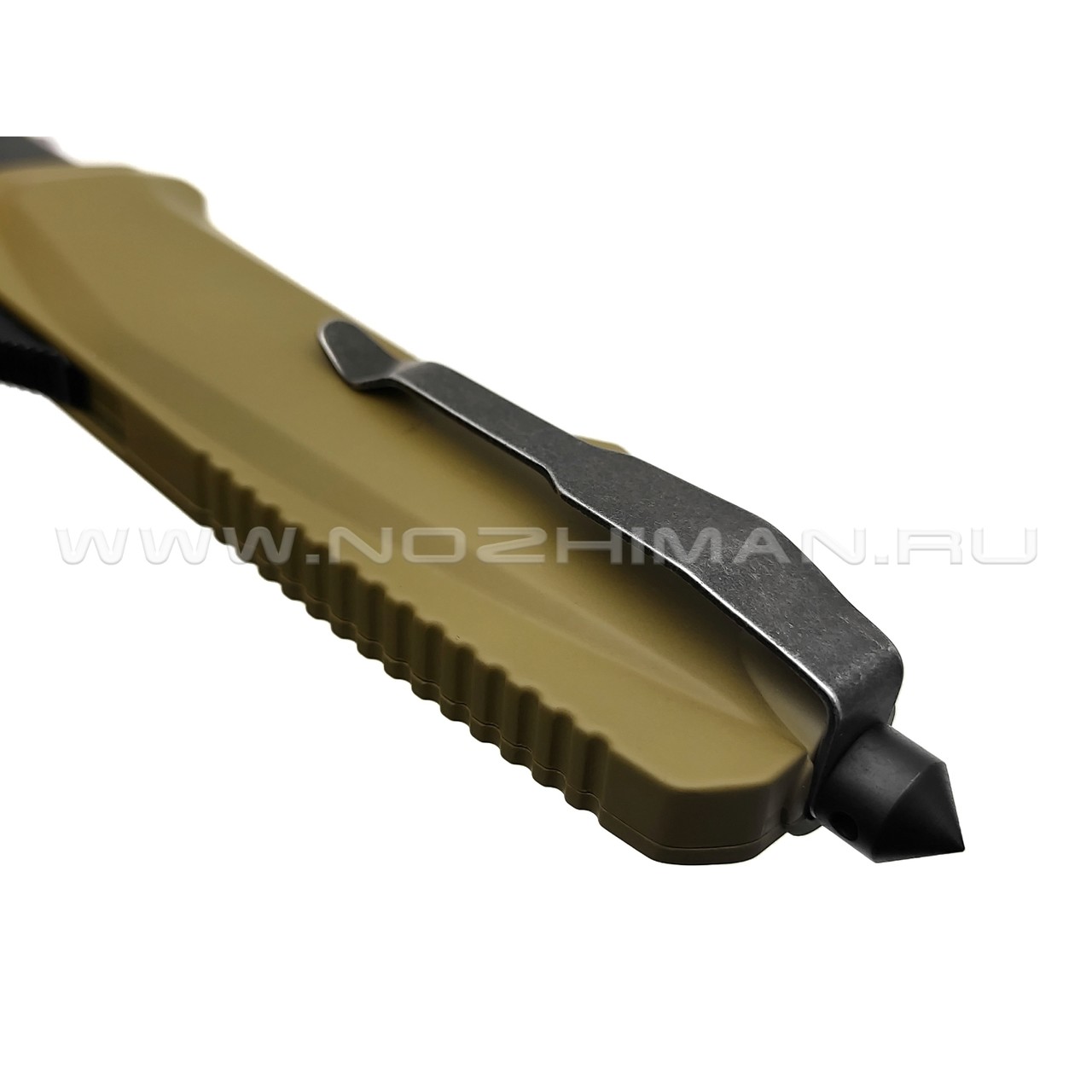 Shifter нож Rover сталь 9Cr14MoV блэквош, рукоять Zinc Alloy Tan