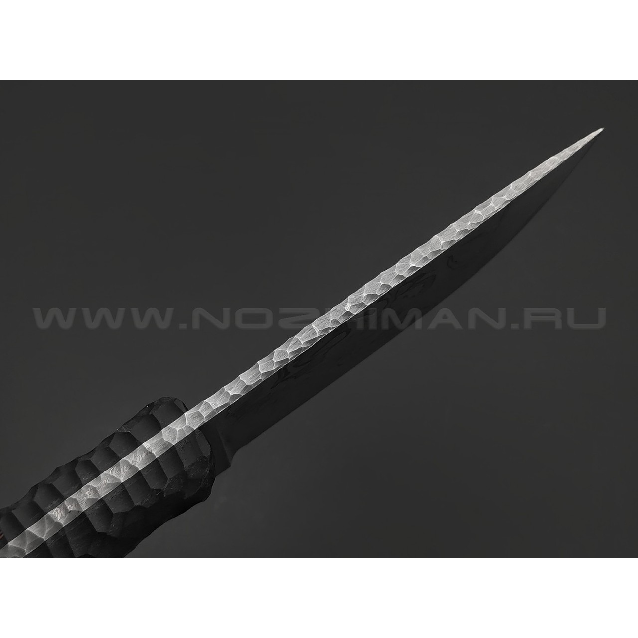Волчий Век нож Шихан Custom Orc Edition сталь N690 WA худ. травление, рукоять G10 black & red, пин WA, пины карбон
