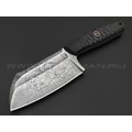 Волчий Век нож Бугай Custom сталь 95Х18 WA худ. травление, рукоять G10 black & red, пин WA, пины карбон