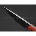 Волчий Век нож МасичЬка Custom сталь CPM Magnacut WA satin, рукоять G10 orange, мозаичные пины