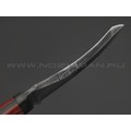 Волчий Век нож Кондрат 10 Custom сталь Niolox WA худ. травление, рукоять G10 black & red, карбон, пины карбон Волчий Век нож Кондрат 10 Custom сталь Niolox WA худ. травление, рукоять G10 black & red, карбон, пины карбон