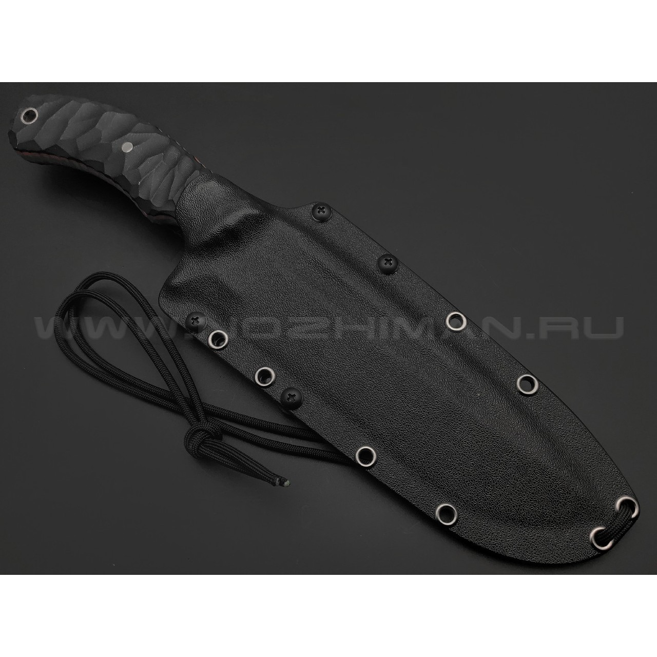 Волчий Век нож Команданте Big Tactical Edition сталь 95Х18 WA стоунвош, рукоять G10 black & red