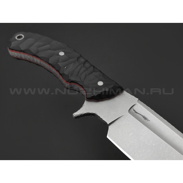 Волчий Век нож Команданте Big Tactical Edition сталь 95Х18 WA стоунвош, рукоять G10 black & red