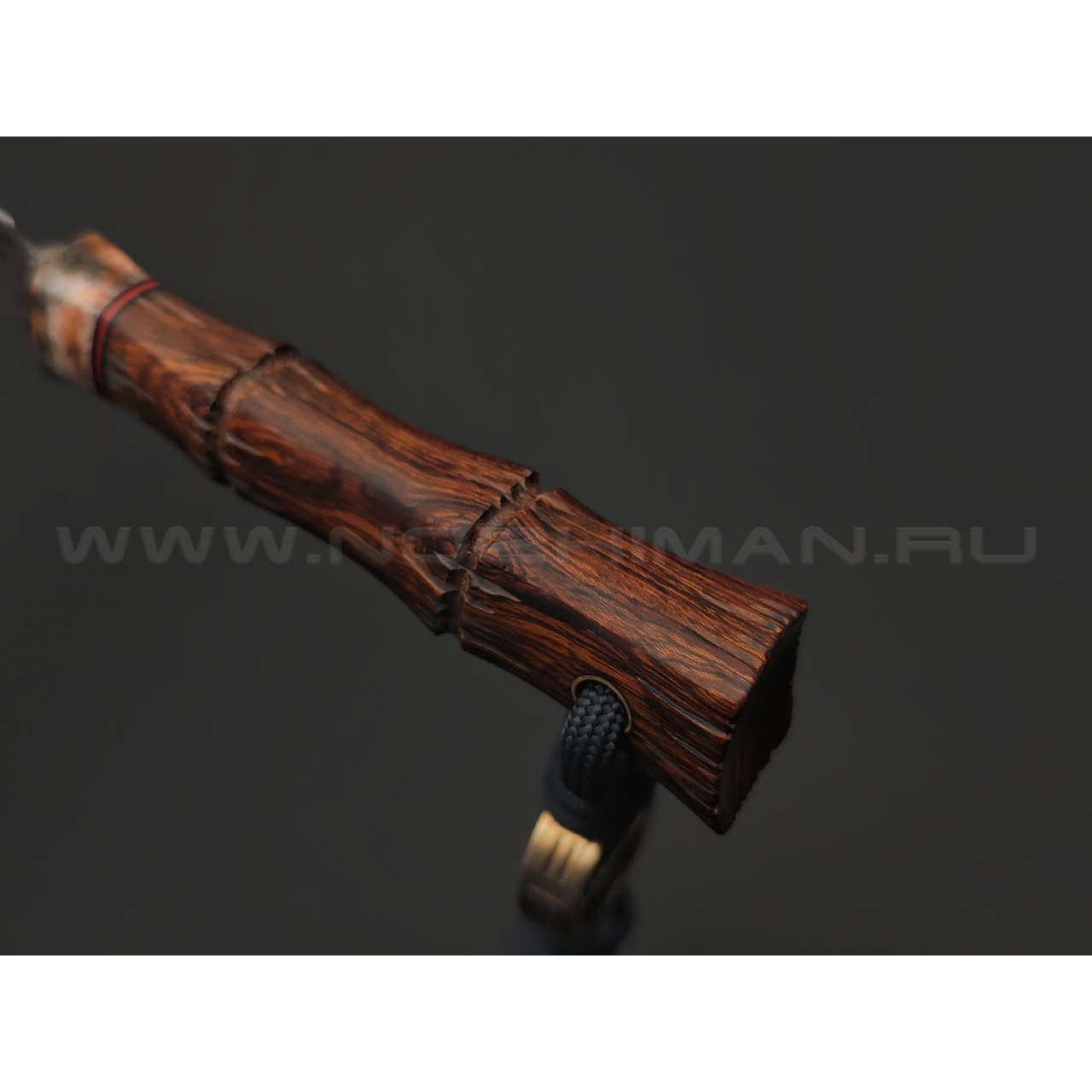Волчий Век нож Бамбук сталь CPM Magnacut WA худ. травление, рукоять Ironwood, кость жирафа