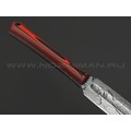 Волчий Век нож Кинжалойд Custom сталь N690 WA худ. травление, рукоять G10 black & red, пины карбон Волчий Век нож Кинжалойд Custom сталь N690 WA худ. травление, рукоять G10 black & red, пины карбон