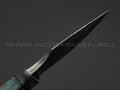 Волчий Век нож Custom EDC сталь PGK WA худ. травление, рукоять карельская берёза, Silver Twill