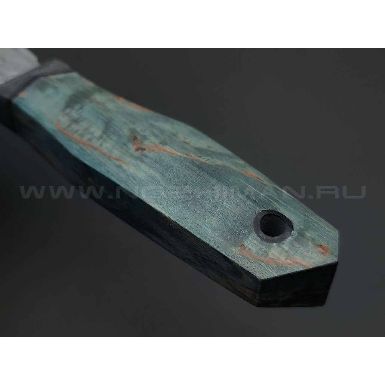 Волчий Век нож Custom EDC сталь PGK WA худ. травление, рукоять карельская берёза, Silver Twill