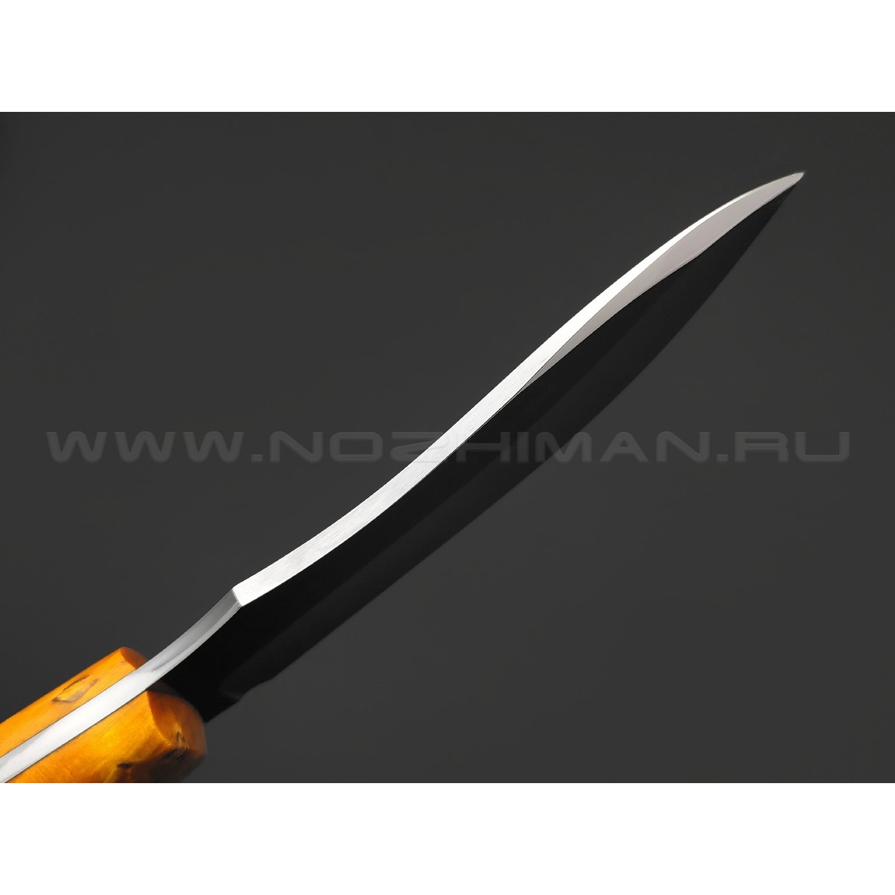 Товарищество Завьялова нож Че-Гевара сталь N690, рукоять Стабилизированное дерево желтое