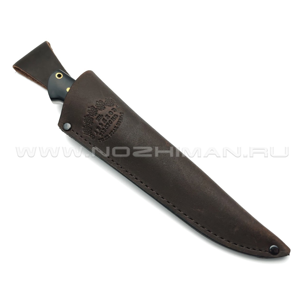 Товарищество Завьялова нож Бригадир сталь Булат, рукоять G10 black