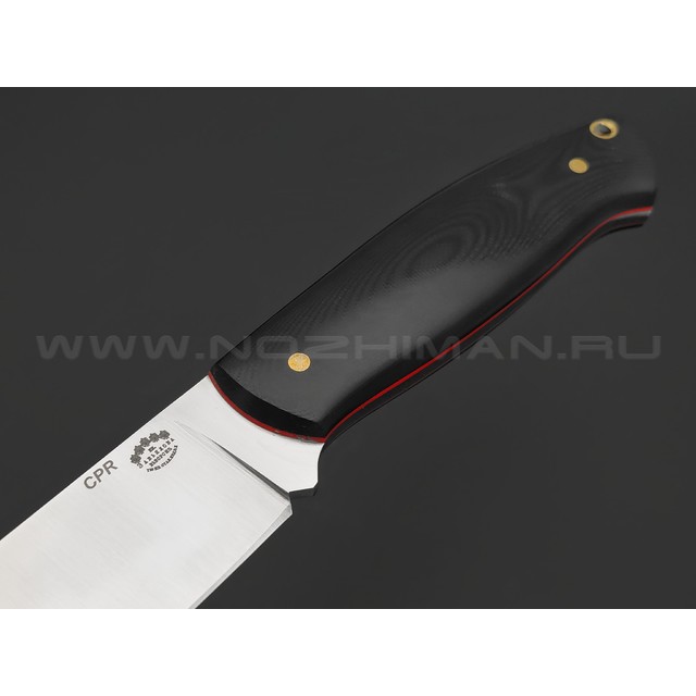 Товарищество Завьялова нож Рабочий сталь CPR, рукоять G10 black