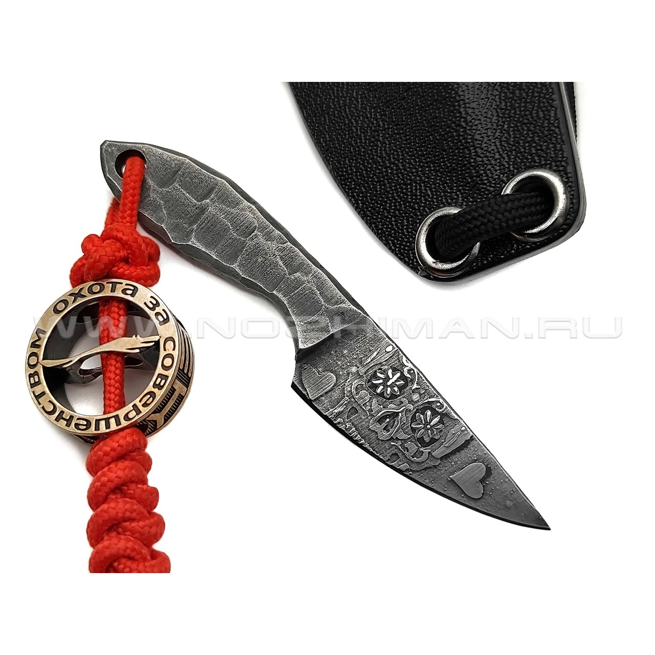 Волчий Век нож Мини МасичЬка Custom сталь CPM Magnacut WA худ. травление, рукоять сталь