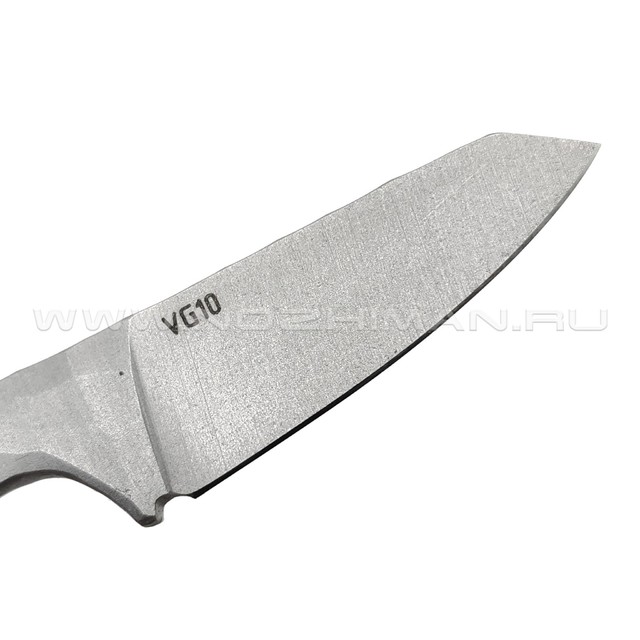 Андрей Кулаков нож KUL046 сталь VG-10, рукоять Сталь, темляк Brown