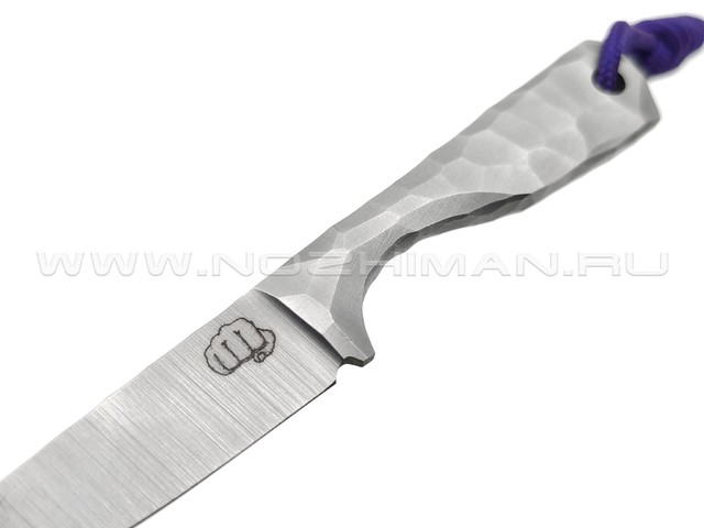 Андрей Кулаков нож KUL044 сталь 95Х18, рукоять Сталь, темляк Purple