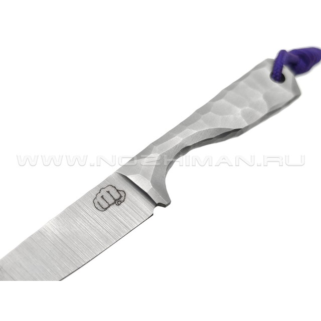 Андрей Кулаков нож KUL044 сталь 95Х18, рукоять Сталь, темляк Purple