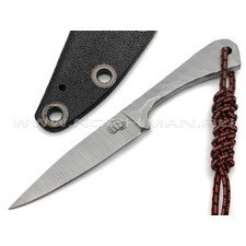 Андрей Кулаков нож KUL053 сталь K110, рукоять Сталь, темляк Black & Red