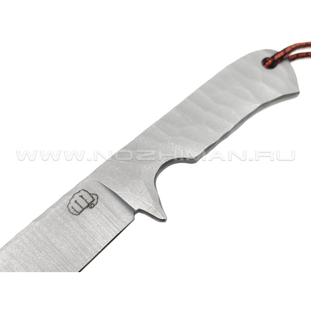 Андрей Кулаков нож KUL047 сталь VG-10, рукоять Сталь, темляк Black & Red