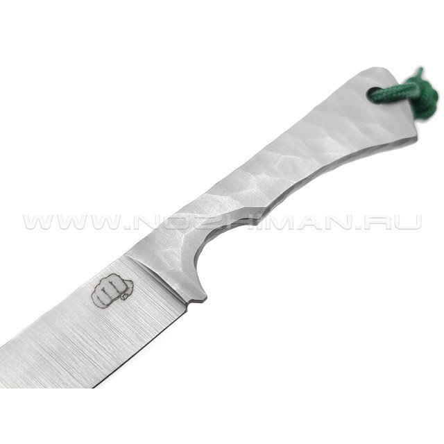 Андрей Кулаков нож KUL051 сталь K110, рукоять Сталь, темляк Green
