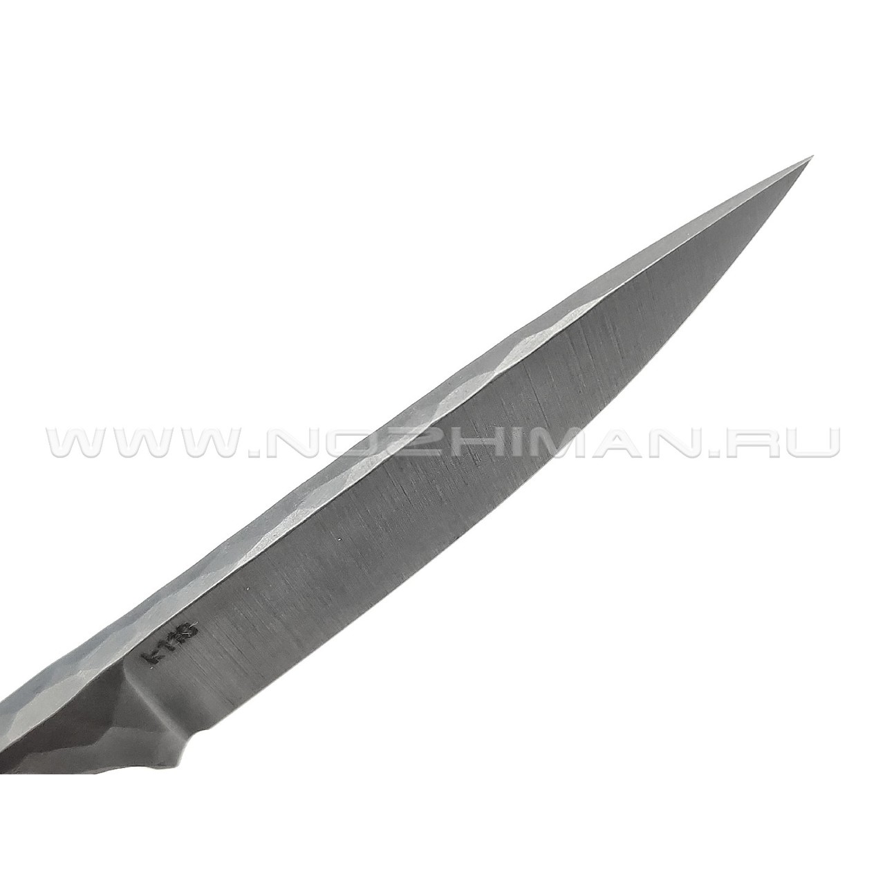 Андрей Кулаков нож KUL052 сталь K110, рукоять Сталь, темляк Green