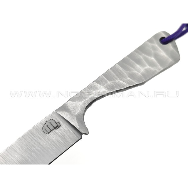 Андрей Кулаков нож KUL049 сталь K110, рукоять Сталь, темляк Purple
