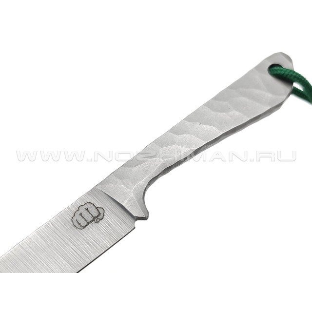 Андрей Кулаков нож KUL052 сталь K110, рукоять Сталь, темляк Green