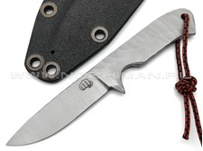 Андрей Кулаков нож KUL041 сталь 95Х18, рукоять Сталь, темляк Black & Red