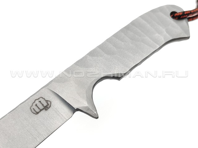 Андрей Кулаков нож KUL041 сталь 95Х18, рукоять Сталь, темляк Black & Red