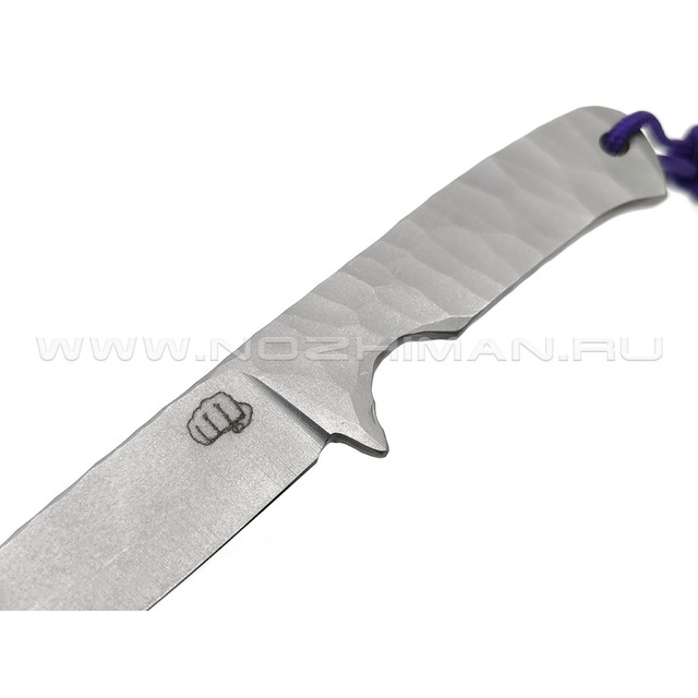Андрей Кулаков нож KUL039 сталь 95Х18, рукоять Сталь, темляк Purple