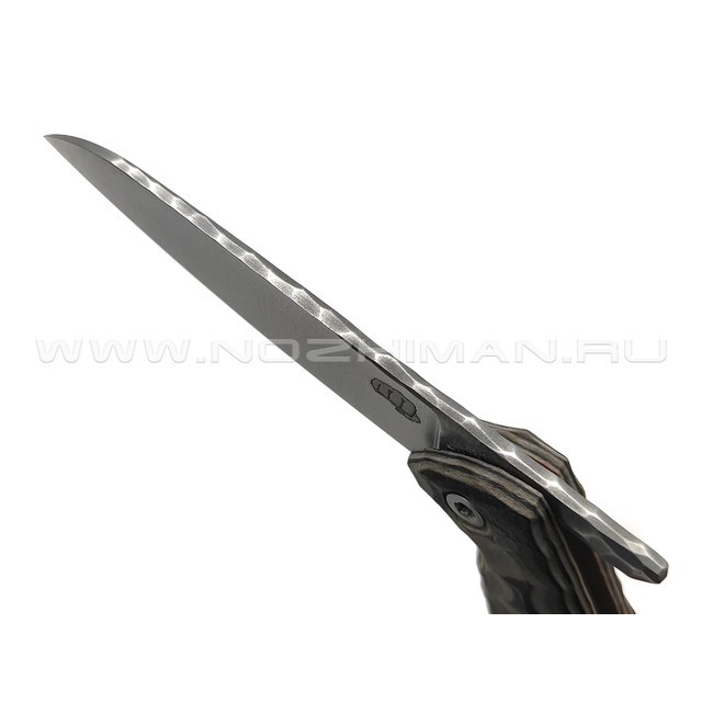Андрей Кулаков малый фрикционный нож KUL067 сталь 95Х18, рукоять G10 laminate black-olive & tan