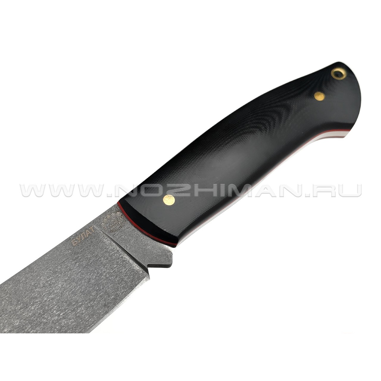 Товарищество Завьялова нож Крейсер сталь Булат, рукоять G10 black