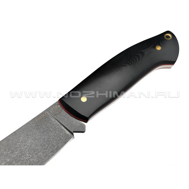 Товарищество Завьялова нож Крейсер сталь Булат, рукоять G10 black
