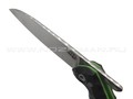 Андрей Кулаков малый фрикционный нож KUL073 сталь 95Х18, рукоять G10 black & green