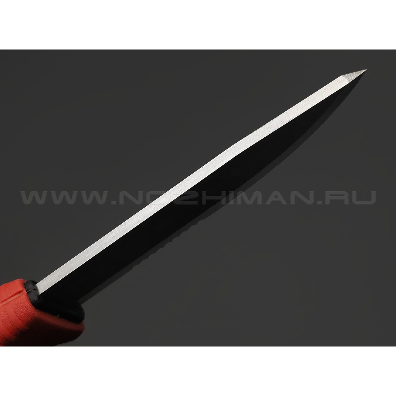 TuoTown нож Forester 3 red с огнивом и алмазным бруском, сталь Aus-8, рукоять GRN, эластрон