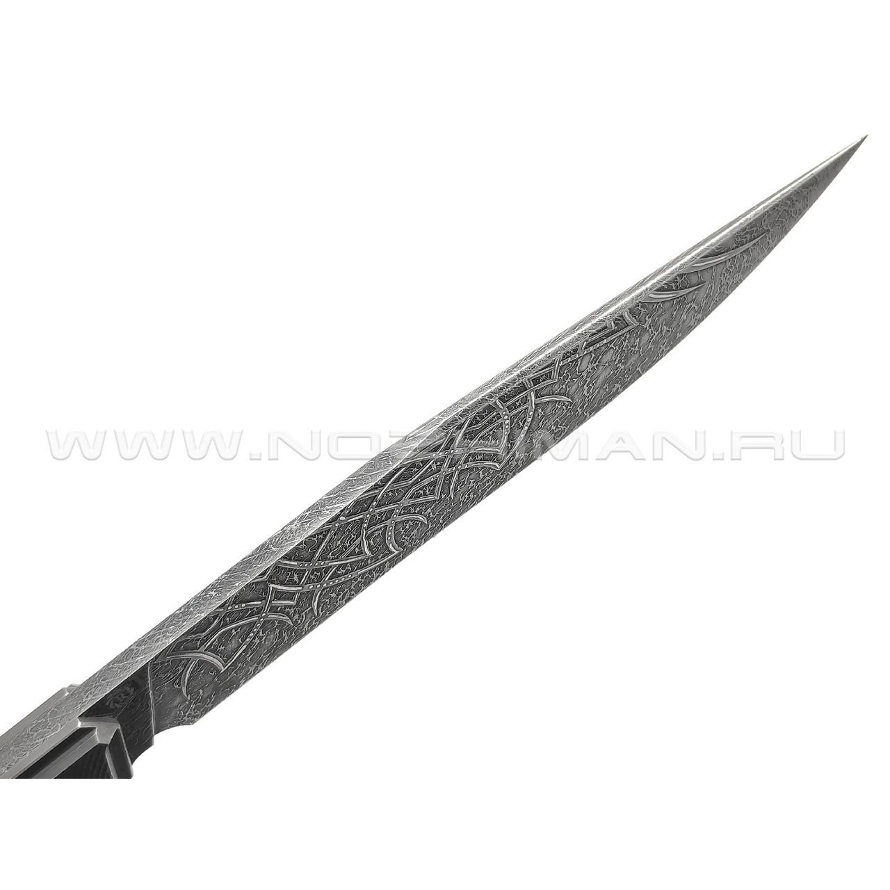 Neyris Knives нож Berk сталь CPM Magnacut, рукоять Carbon fiber dark matter silver, titanium