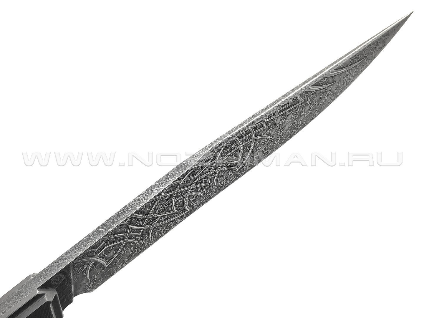 Neyris Knives нож Berk сталь CPM Magnacut, рукоять Carbon fiber dark matter silver, titanium