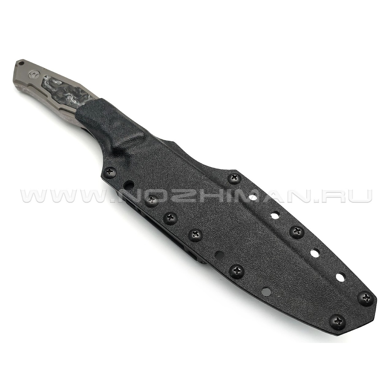 Neyris Knives нож Berk сталь CPM Magnacut, рукоять Carbon fiber dark matter silver, titanium