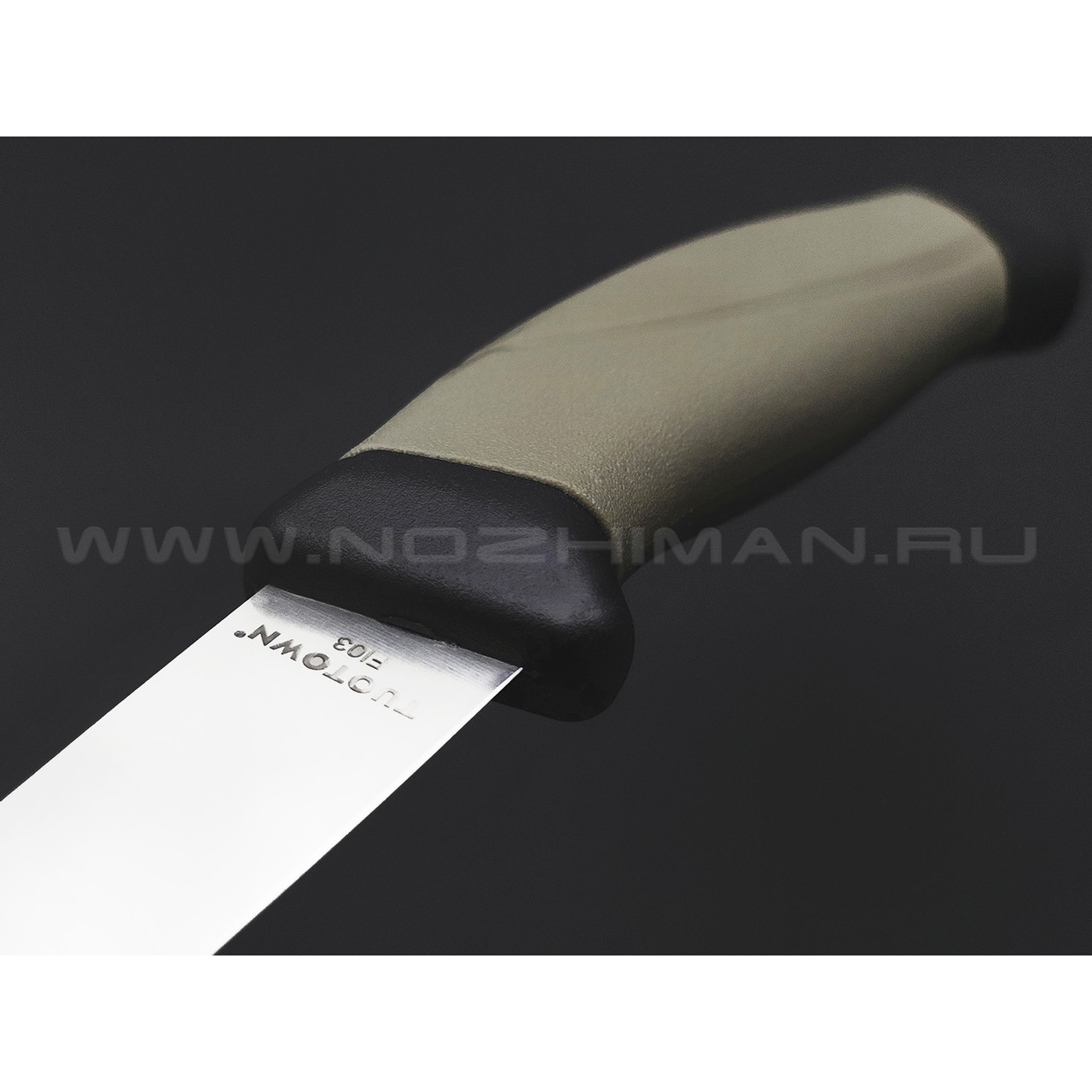 TuoTown нож филейный Fisher 3 green сталь Aus-8, рукоять GRN, эластрон